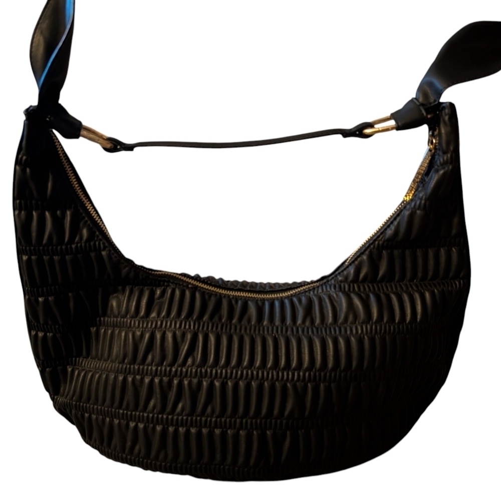 House Of Want Quilted How We Saunter Hobo Bag